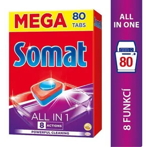 Somat All In 1 8 Actions Geschirrspültabs mit Zitronensäure Power 80 Stück